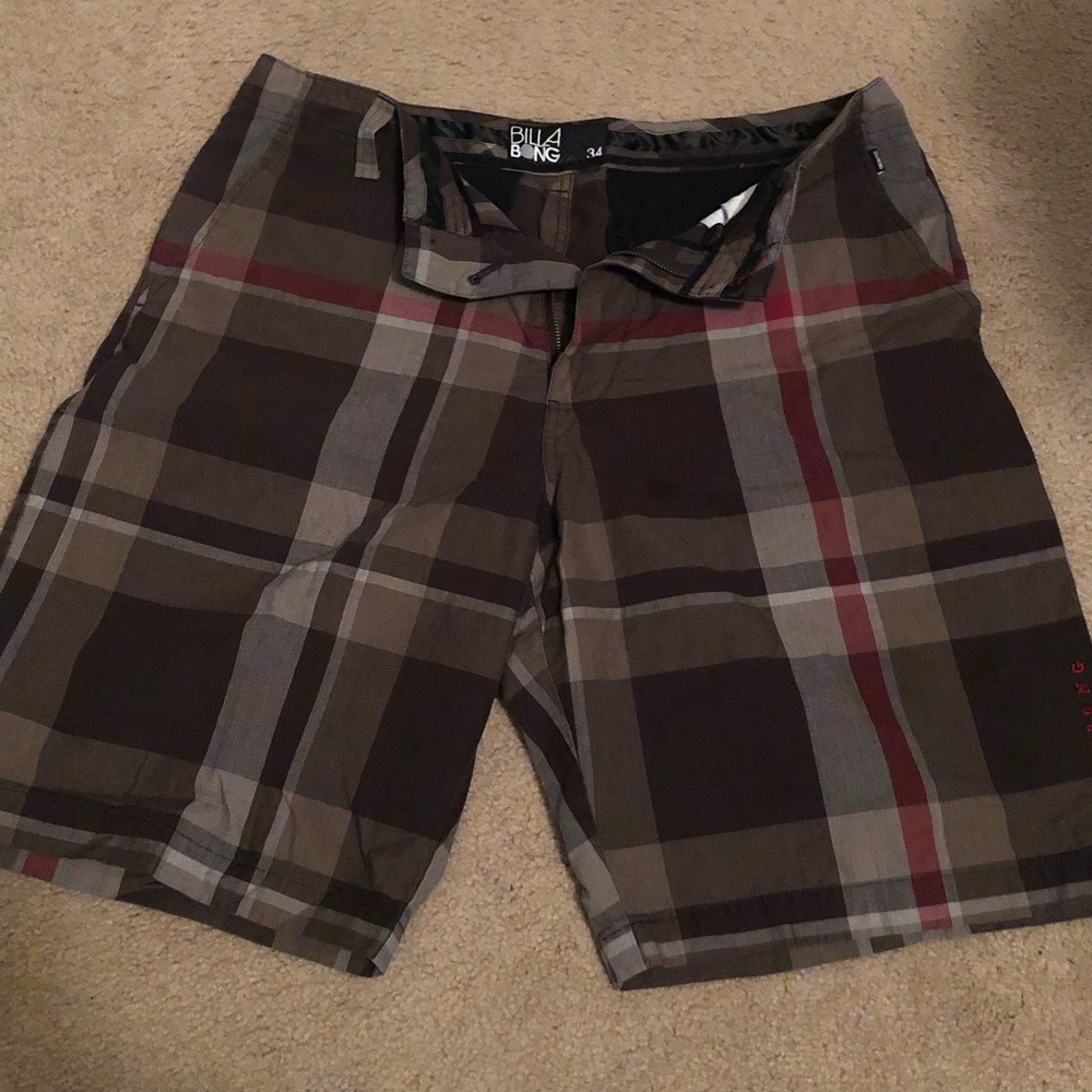 Billabong plaid shorts